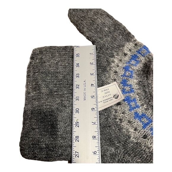 The Handknitting Association Of Iceland Knit Jumper 6-9 Months Wool Sweater Grey - Picture 4 of 8